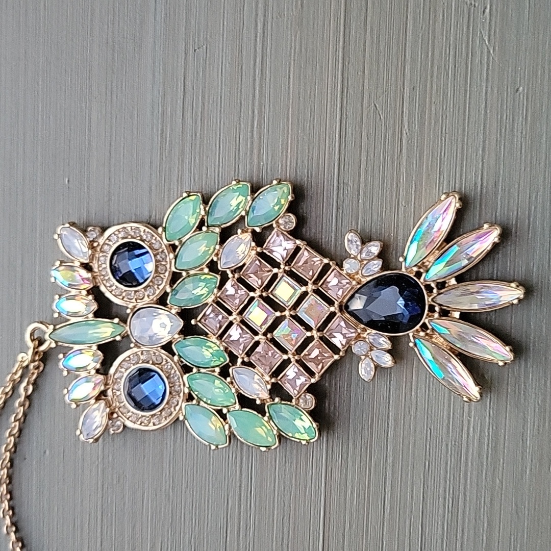 Max & Zoe Owl Rhinestone Necklace